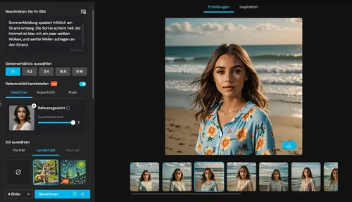 MyEdit - Online-KI-Influencer-Generator